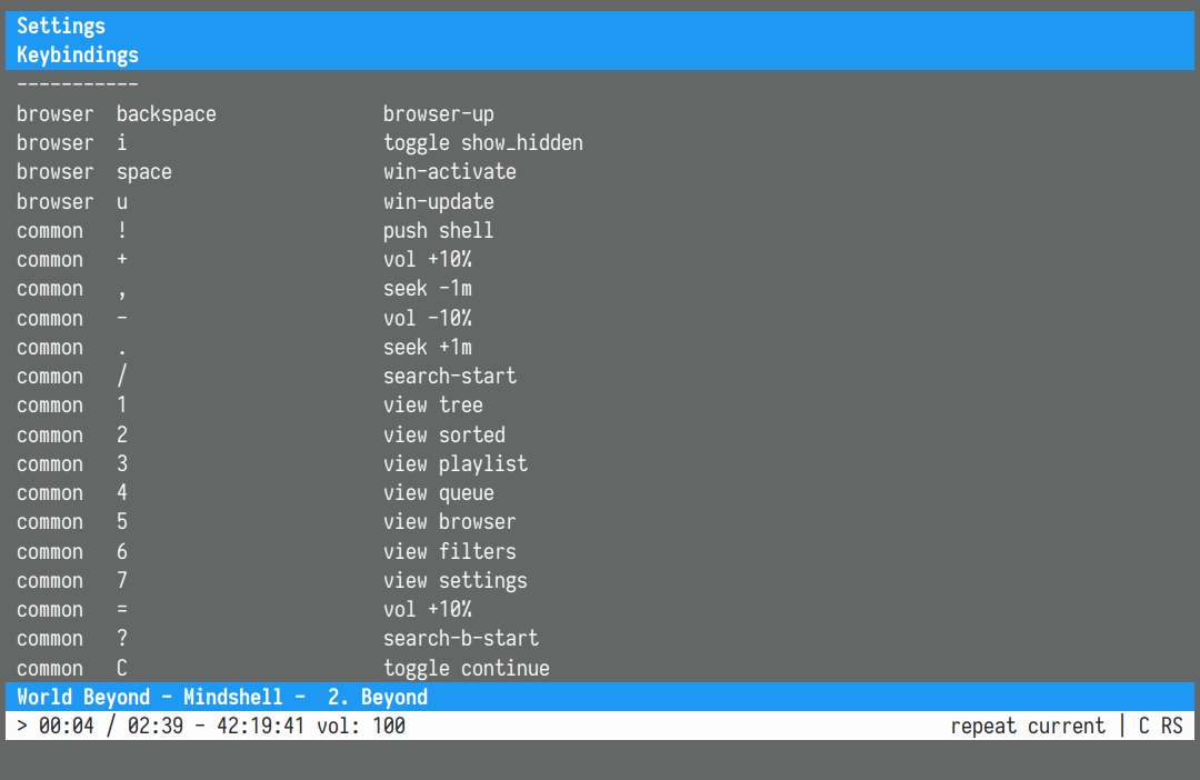 设置视图1 - 快捷键
